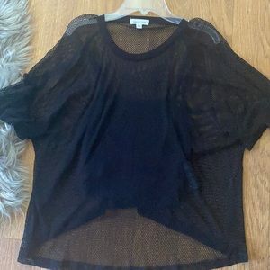 Silence + Noise Mesh black top